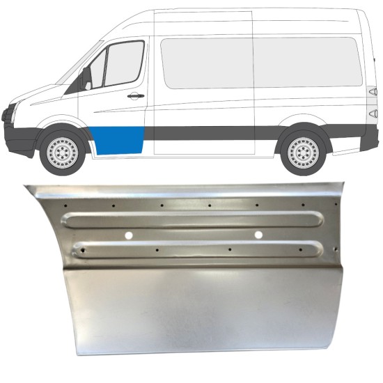 Reparaturblech vordere Tür für Volkswagen Crafter 2005-2017 / Links 15495