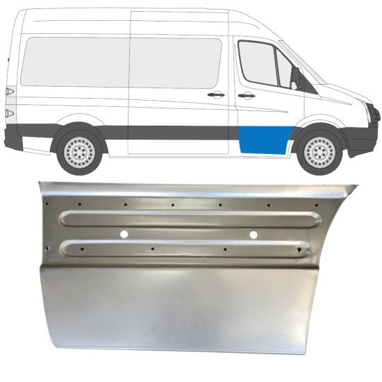 Reparaturblech vordere Tür für Volkswagen Crafter 2005-2017 / Rechts 15494