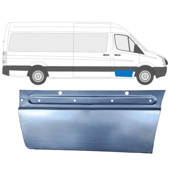 Reparaturblech vordere Tür für Volkswagen Crafter 2005-2017 / Rechts 13444
