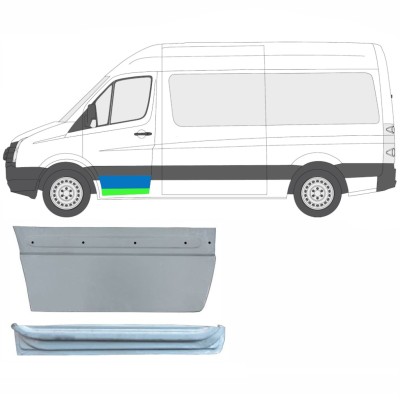Reparaturblech innen + außen vorderer Tür für Volkswagen Crafter 2005-2017 / Links / Satz 14029