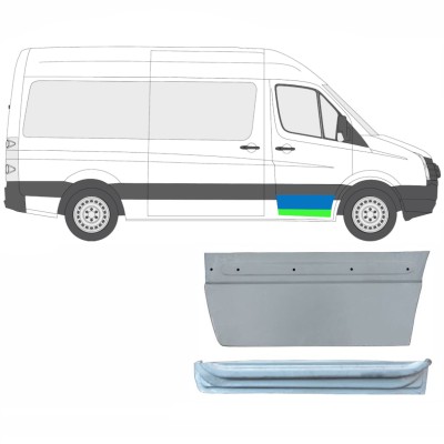 Reparaturblech innen + außen vorderer Tür für Volkswagen Crafter 2005-2017 / Rechts / Satz 14028