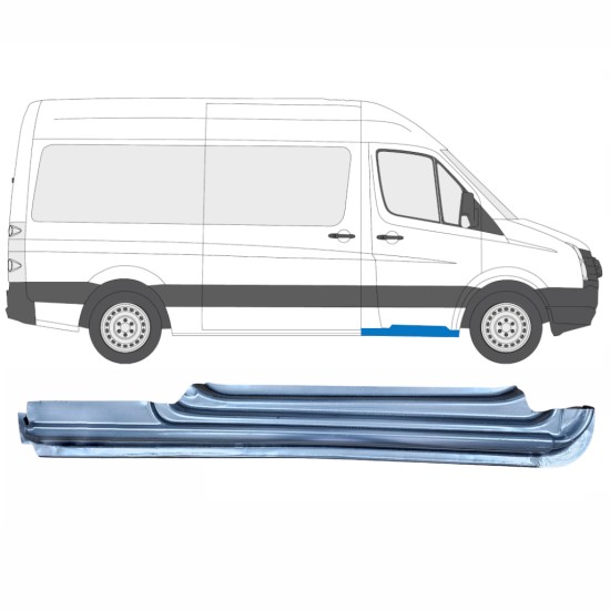 Reparaturblech Schweller vordere Tür für Volkswagen Crafter 2005-2017 / Rechts 13970