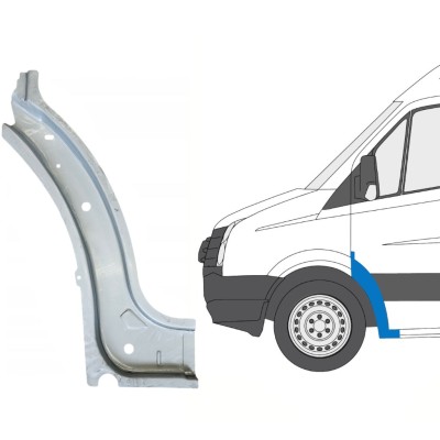 Reparaturblech innenvorderer Kotflügel für Volkswagen Crafter 2005-2017 / Links 15499