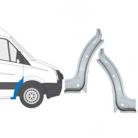 Reparaturblech innenvorderer Kotflügel für Volkswagen Crafter 2005-2017 / Links+Rechts / Satz 15500