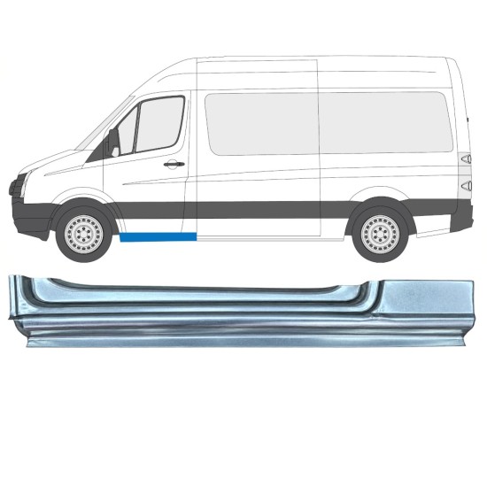 Reparaturblech Schweller vordere Tür für Volkswagen Crafter 2005-2017 / Links 17272