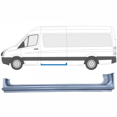 Reparaturblech Schiebetürschweller für Volkswagen Crafter 2005-2017 / Links 13432