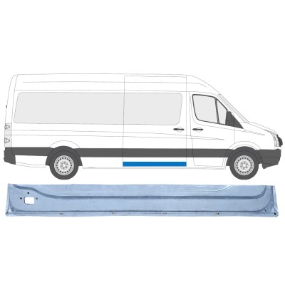 Reparaturblech innere Schiebetür für Volkswagen Crafter 2005-2017 / Rechts 13992