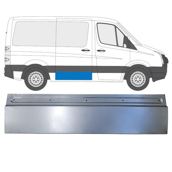 Reparaturblech Schiebetür für Volkswagen Crafter 2005-2017 / Rechts 17311