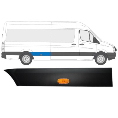 Seitenleiste hinterer Kotflügel mit Lampe für Volkswagen Crafter 2005-2017 / Rechts / Satz 13993
