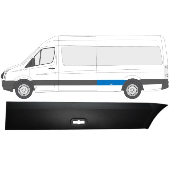 Seitenleiste Kotflügel hinten für Volkswagen Crafter 2005-2017 / Links 13827