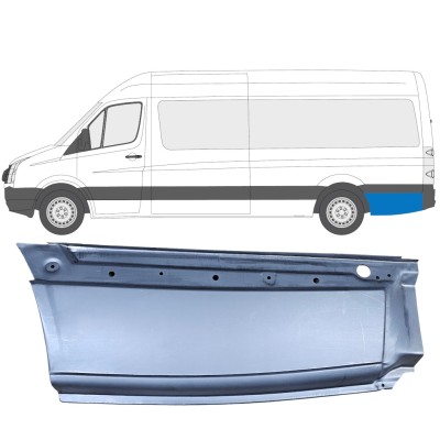 Reparaturblech Kotflügel hinten für Volkswagen Crafter 2005-2017 / Links 13609