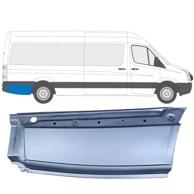 Reparaturblech Kotflügel hinten für Volkswagen Crafter 2005-2017 / Rechts 13451
