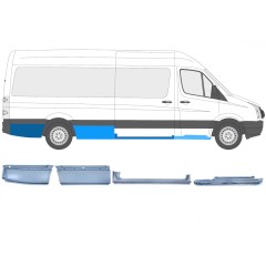 Reparaturblech-Set für Volkswagen Crafter 2005-2017 / Rechts / 14504