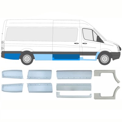 Reparaturblech-Set für Volkswagen Crafter 2005-2017 / Links+Rechts / 14236