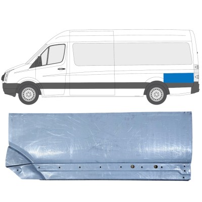 Reparaturblech hinterer Kotflügel hinteres Teil für Volkswagen Crafter 2005-2017 / Links 13895