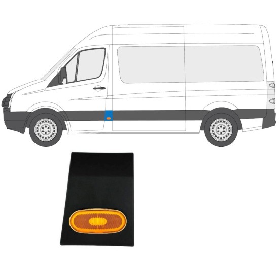 Seitenleiste der B-Säule mit Lampe für Volkswagen Crafter 2005-2017 / Links / Satz 14148