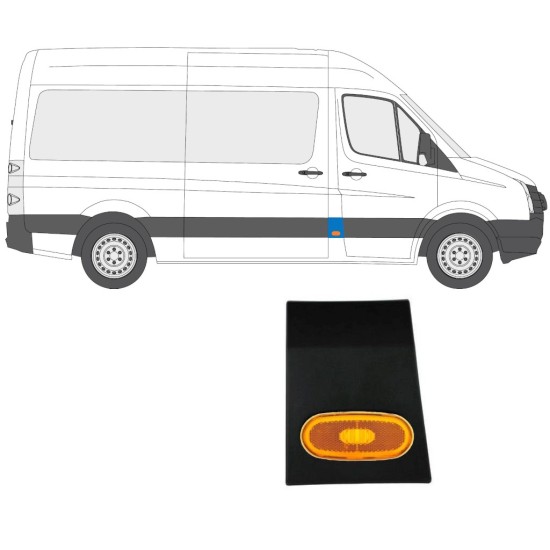 Seitenleiste der B-Säule mit Lampe für Volkswagen Crafter 2005-2017 / Rechts / Satz 14147
