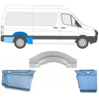 Reparaturblech Kotflügel hinten für Volkswagen Crafter 2005-2017 / Rechts / Satz 13941
