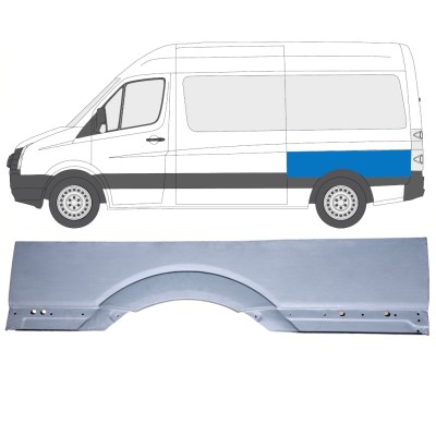 Reparaturblech großer hinterer Kotflügel für Volkswagen Crafter 2005-2017 / Links 15510