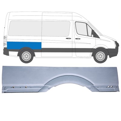 Reparaturblech großer hinterer Kotflügel für Volkswagen Crafter 2005-2017 / Rechts 15511