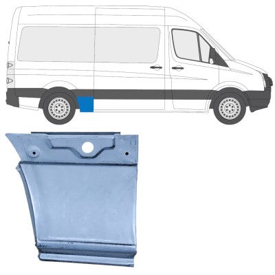 Reparaturblech Kotflügel hinten für Volkswagen Crafter 2005-2017 / Rechts 13445