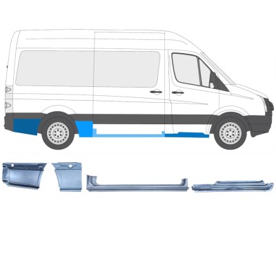 Reparaturblech-Set für Volkswagen Crafter 2005-2017 / Rechts / 14502