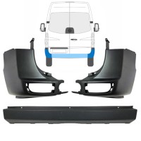 Hintere Stoßstange für Volkswagen Crafter 2005-2017 / Satz 15554