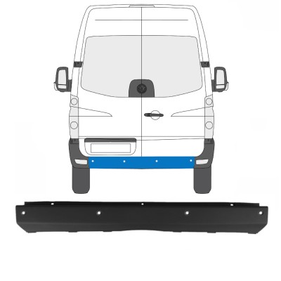 Hintere Stoßstange mit PDC für Volkswagen Crafter 2005-2017 15551