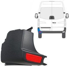 Stoßstangenecke mit Rückstrahler für Volkswagen Crafter 2005-2017 / Links / Satz 15552