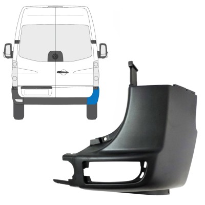 Ecke hinterer Stoßstange für Volkswagen Crafter 2005-2017 / Rechts 15548