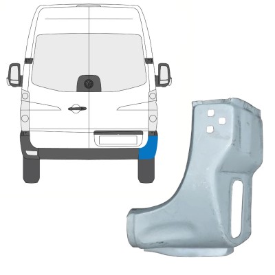 Reparaturblech Ecke hinten für Volkswagen Crafter 2005-2017 / Rechts 15506