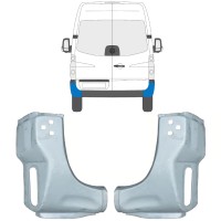 Reparaturblech Ecke hinten für Volkswagen Crafter 2005-2017 / Links+Rechts / Satz 15507