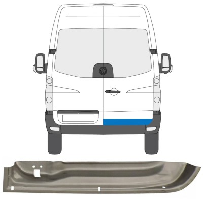 Reparaturblech hintere Tür für Volkswagen Crafter 2005-2017 / Rechts 13439