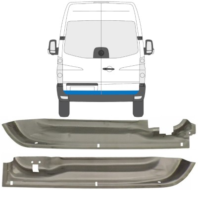 Reparaturblech hintere Tür für Volkswagen Crafter 2005-2017 / Links+Rechts / Satz 14023