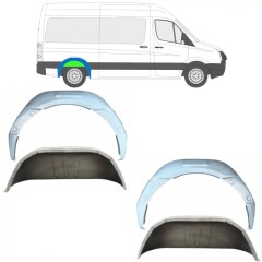 Reparaturblech Innenkotflügel hinten für Volkswagen Crafter 2005-2017 / Satz 14498