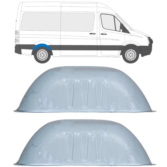 Reparaturblech hinterer Radlauf für Volkswagen Crafter 2005-2017 / Satz 14283