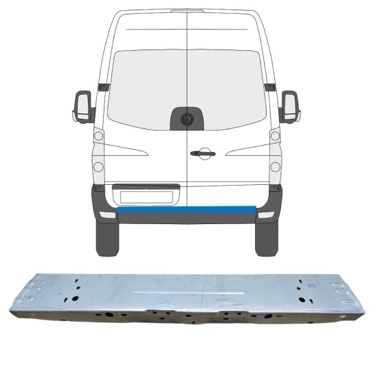 Reparaturblech hinten für Volkswagen Crafter 2005-2017 14239