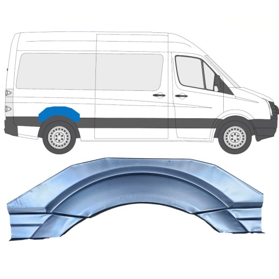 Reparaturblech Kotflügel hinten