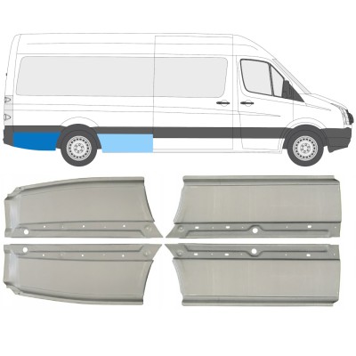 Reparaturblech Kotflügel hinten für Volkswagen Crafter 2005-2017 / Satz 14486