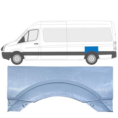 Reparaturblech Kotflügel hinten für Volkswagen Crafter 2005-2017 / Links 13441