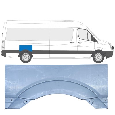 Reparaturblech Kotflügel hinten für Volkswagen Crafter 2005-2017 / Rechts 13440