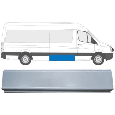 Reparaturblech Seitenwand für Volkswagen Crafter 2005-2017 / Links = Rechts (symmetrisch) 13972