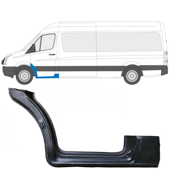 Reparaturblech Schweller vordere Tür für Volkswagen Crafter 2005-2017 / Links 13449