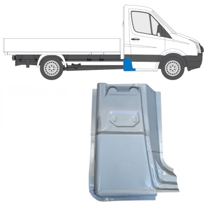 Reparaturblech Ecke hinten für Volkswagen Crafter 2005-2017 / Rechts 15502