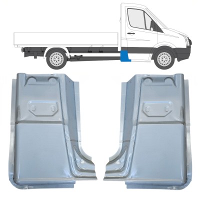 Reparaturblech Ecke hinten für Volkswagen Crafter 2005-2017 / Links+Rechts / Satz 15504