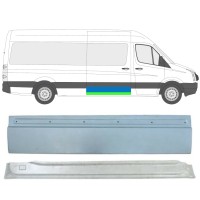 Reparaturblech Schiebetür für Volkswagen Crafter 2005-2017 / Rechts / Satz 13474