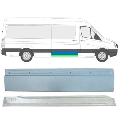 Reparaturblech Schiebetür für Volkswagen Crafter 2005-2017 / Rechts / Satz 13474