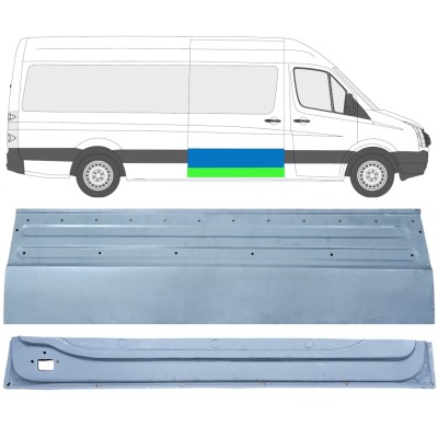 Reparaturblech für Schiebetür, außen unten für Volkswagen Crafter 2005-2017 / Rechts / Satz 14319