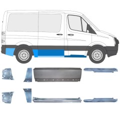 Reparaturblech-Set für Volkswagen Crafter 2005-2017 / Links+Rechts / 15592