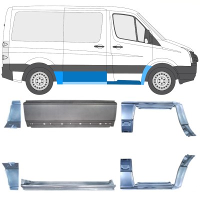 Reparaturblech-Set für Volkswagen Crafter 2005-2017 / Links+Rechts / 15594